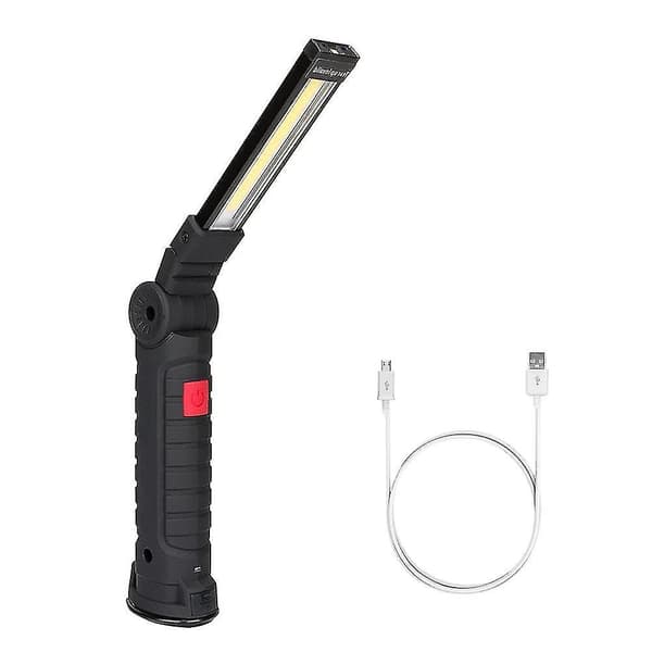 Led arbeidslys, oppladbart arbeidslys med magnetisk base 360 roterende og 5 lysmoduser Ultra Br