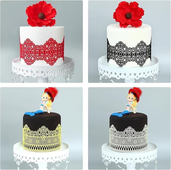 Kakepynt Silikon Blomstermatte Fondant Kakeform Kutterformer Sugarcraft Ising