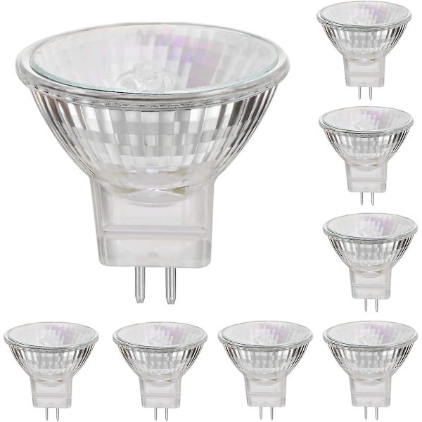 Mr11 12v 35w Halogenlamper Gu4 Spot Base 2800k Varm Hvit, Dimbar, Pakke med 8
