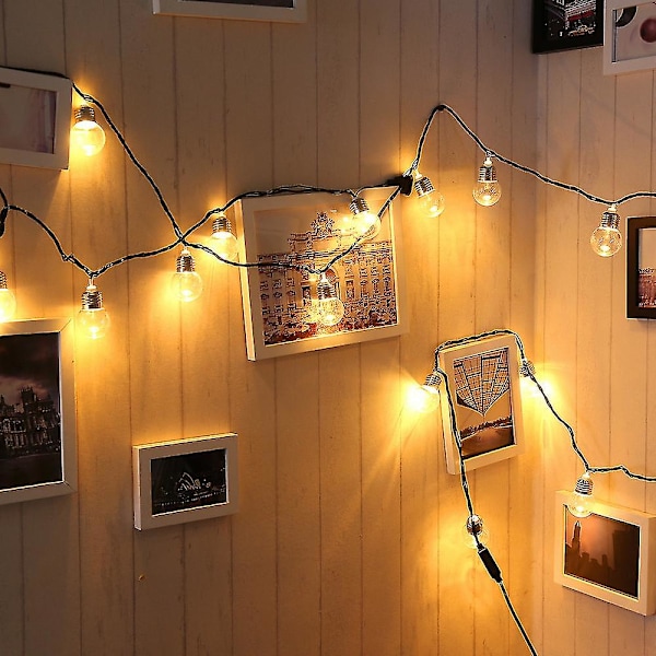 110v 20 LED Ljusbollsträng Fairy Lights för Sovrum Jul Bröllop Fest