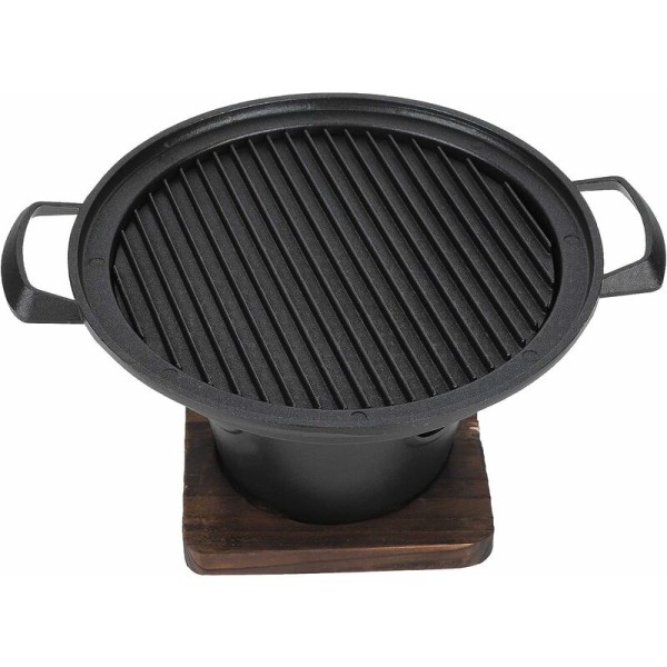 BBQ-grill, rökfri bärbar min-BBQ-grill, kolgrill, grilltillbehör 26 x 21 x 12,5 cm