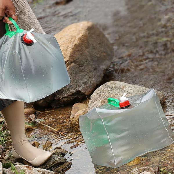 4x 20L vattenbehållare hopfällbar behållare vikbar dunk vattenbehållare dricksvattenbehållare