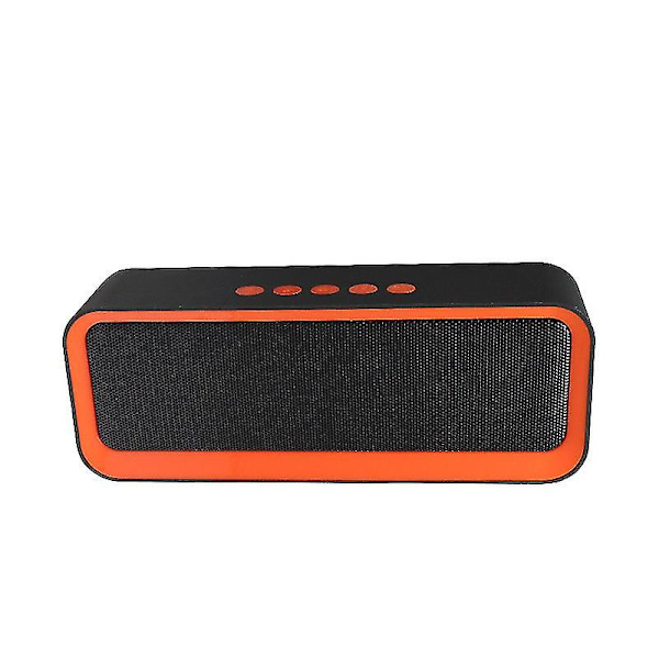 Langaton Bluetooth-kaiutin, kannettava ulkoinen stereokaiutin, surround-kaiutin, subwoofer (oranssi)