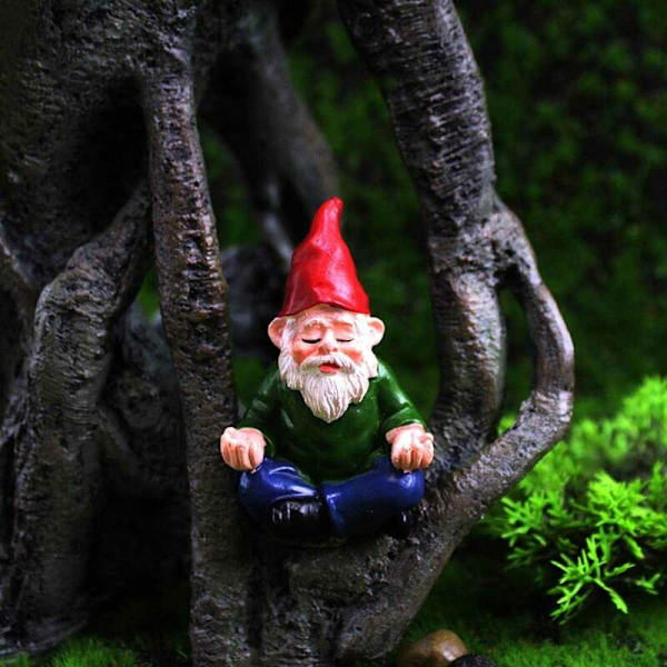 Yoga Miniatyrträdgårdstomtar Fe Trädgårdstomtar Figurer Tillbehör Små Utomhusträdgårdstomtar Tomtar Prydnader