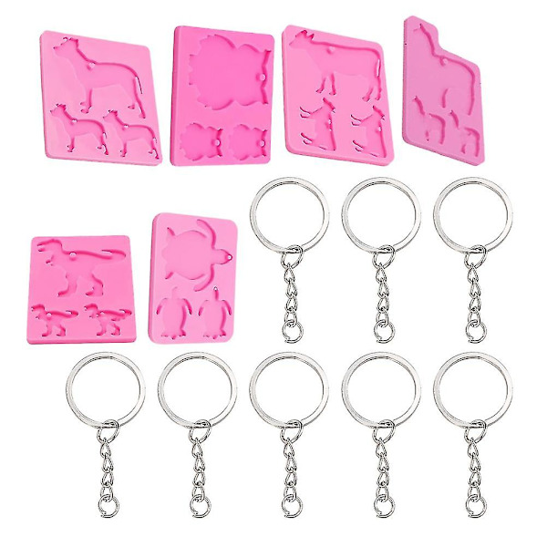 1 Set/26pcs Silikonform Kit Unik Hantverk Diy Form För Att Göra Nyckelringar