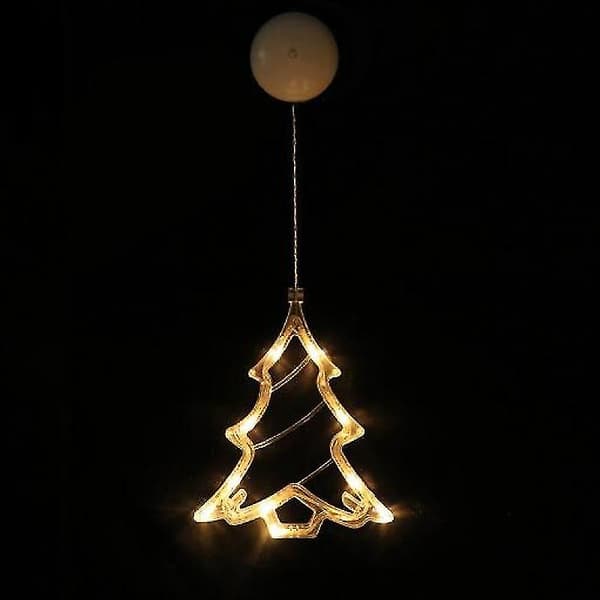 Led jul fönster siluett