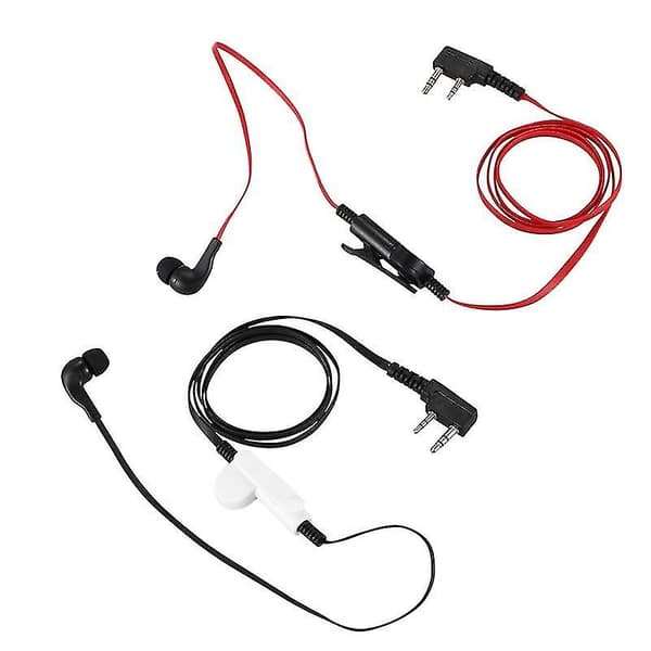 2-Pin Hörlurar med Platt Kabel