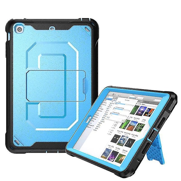 Blank yta fodral för iPad Mini 1/2/3 med justerbart stativ, bikakevärmeavledning design, fullständigt skyddande fodral