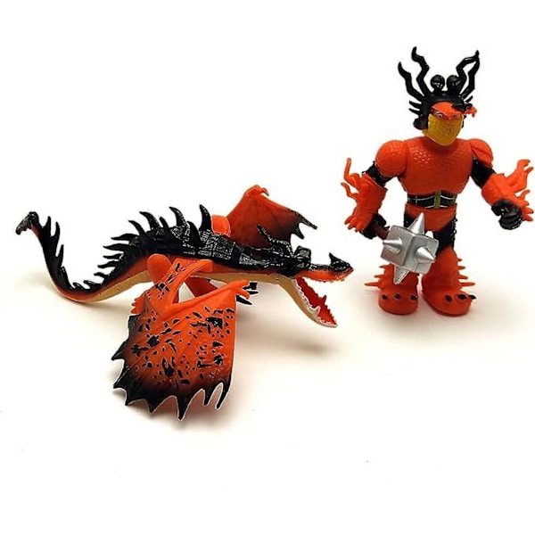 Xkiss Dragons & Vikings Actionfigurer | Light Fury, Night Fury, Deathgripper, Monstrous Nightmare, Deadly Nadder, Hiccup, Astrid Hofferson, Snotlout