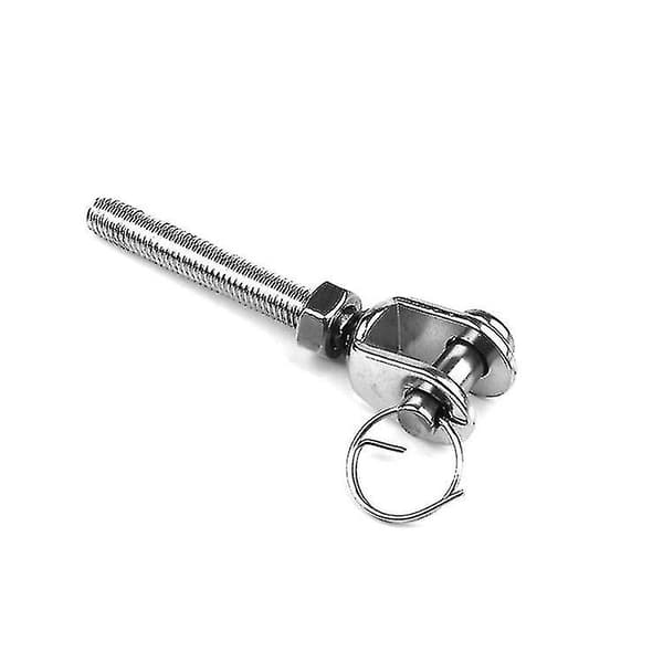 Rustfrit stål spænder til justering af reb, kabel og linjespænding, sølv 1 stk. M12