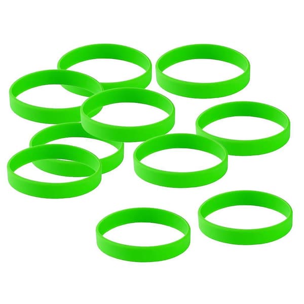 30 stk./pakke Blanke Silikonemode Gummibånd Armbånd