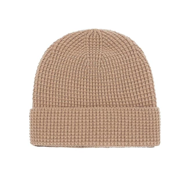 Ny lue med ullmansjetter (khaki)