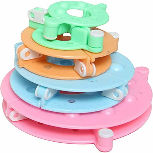 Pieces Fluff Ball Pom Pom Maker, Pom Pom Maker Kit, Fluff Ball Weaver, för hantverk, hängen, dekoration, presenter, rosa, blå, gul, grön longziming