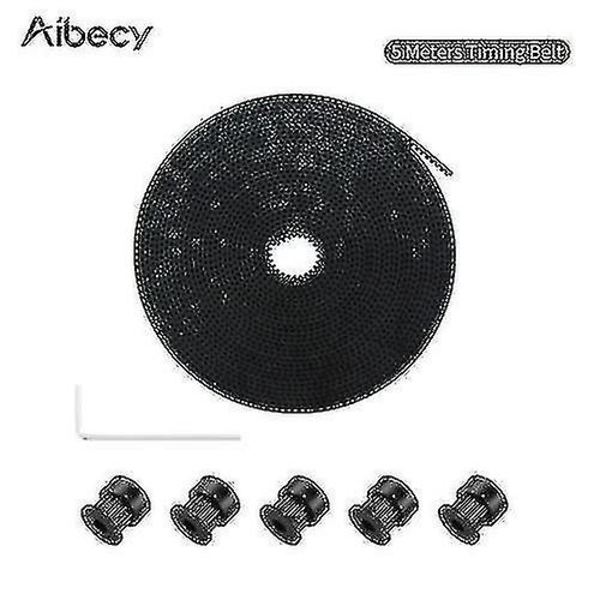 Aibecy 5 meter GT2 kuggrem 6 mm bredd