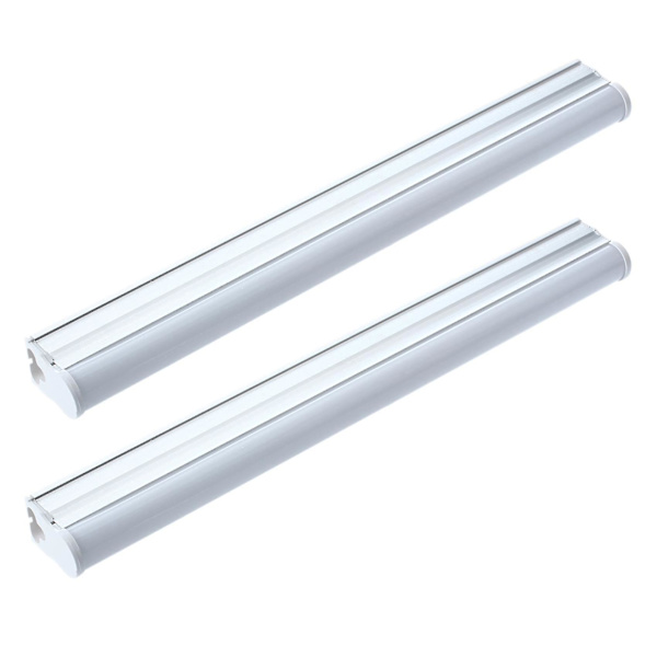 2x T5 4w 30cm Smd 2835 40 Hvit LED Rørlysstripe AC 90-240v 320lm