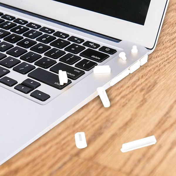 Laptop-dammskydd, mjuka silikon-laptop USB-portdammskydd - Universal dammskydd 7 i ett paket