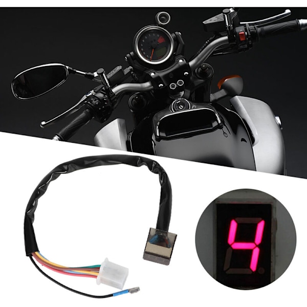 Universal Motorcykel LED Digital Växelindikator Hastighetsväxelspak Kopplingsspak Sensor Tillbehör