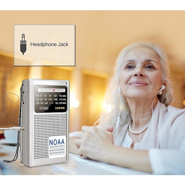 Mini-stereotaskuradio, miniaudio kuulokeliitännällä, kannettava radio