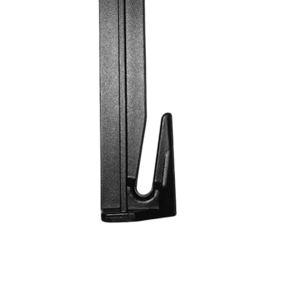 50x Grensemarkører for Hagegjerdestolper Kroker for Hage Gressklipper Utendørs Svart（8,5 cm, Svart）