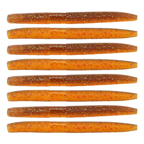 8 stk. AR24 10 cm/6,5 g blød orm fiskefoder kunstig naturtro simulerings lokke tilbehør #3