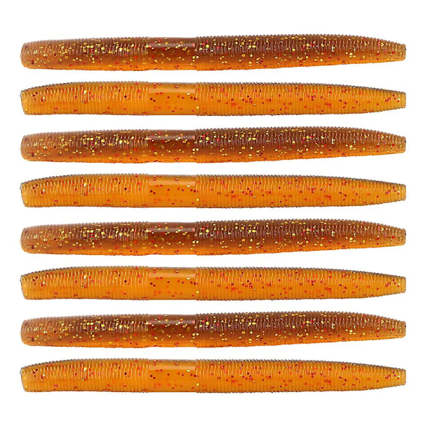 8PCS AR24 10cm/6.5g Myk Mark Soft Worm Fisking Agnet Kunstlivaktig Simulering Lokke Tilbehør #3