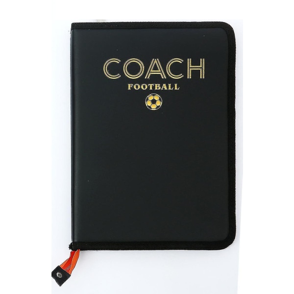 Coach Tactical Board Magnetisk dragkedja Fotboll Tactical Board Coach Tactical Board Vikbar strategibräda med penna ClipboardZipper stil
