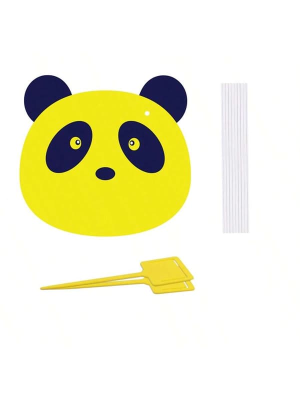 [10-pack] Panda Fruktflugfälla, Gula & Blå Klibbiga Insektsdekaler
