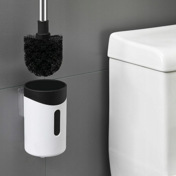 WC-borste WC-borste Toalettstädningsset för väggmontering, rosa