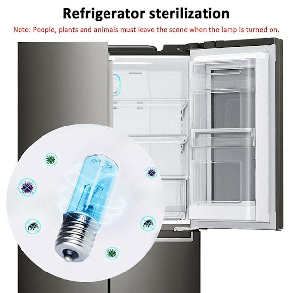 2x UVC-punkkienpoistolampun germisidisiä polttimoita UV DC 10v UV-polttimo E17 3w Desinfiointi