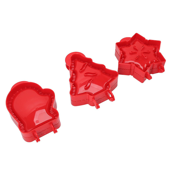 3 st fickpajformar julgran stjärna handske form degpress mini handpajform set pajtillverkare för julbakning