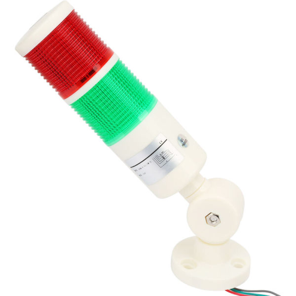 Röd/grön CNC-maskinvarning LED-display larmsignallampa 24VDC