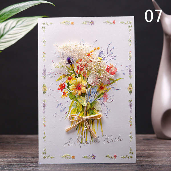 Mors dag nejlikor torkade blommor gratulationskort mors dag H