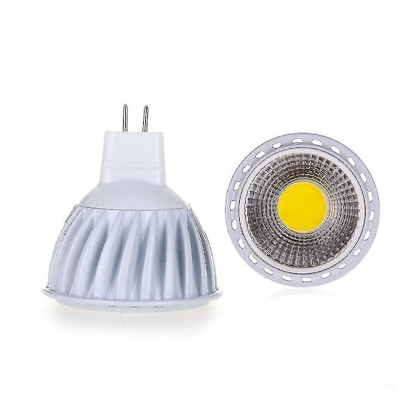 Gu5,3 / Mr16 6w Cob Led -valonheitin 420lm 60 3000k Lämmin Valkoinen Dc 12v - meini (lämmin valkoinen)