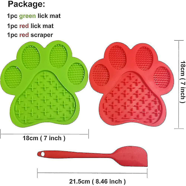 Slickmatta för hundar, husdjur katt hund långsam matare sugkopp slicka pad mat godis present