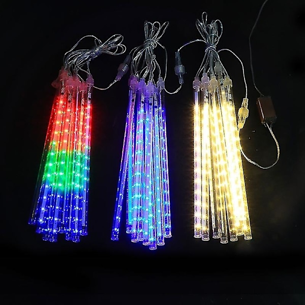 Ulkoilukoriste 8 LED-meteorivalot laastarivalaistusprojekti baari piha joulujärjestely minä