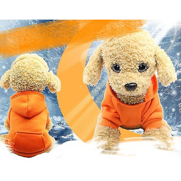 Katt- och hundkläder, husdjurssportkläder, husdjurstillbehör (orange, M)