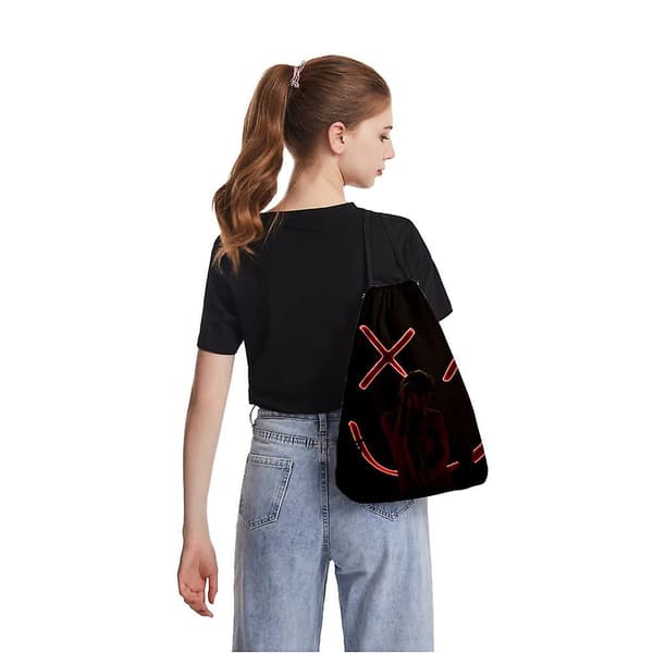 Louis Tomlinson Handväskor Tyg Canvas Rawstring Bag Ryggsäck Kvinnor/mig