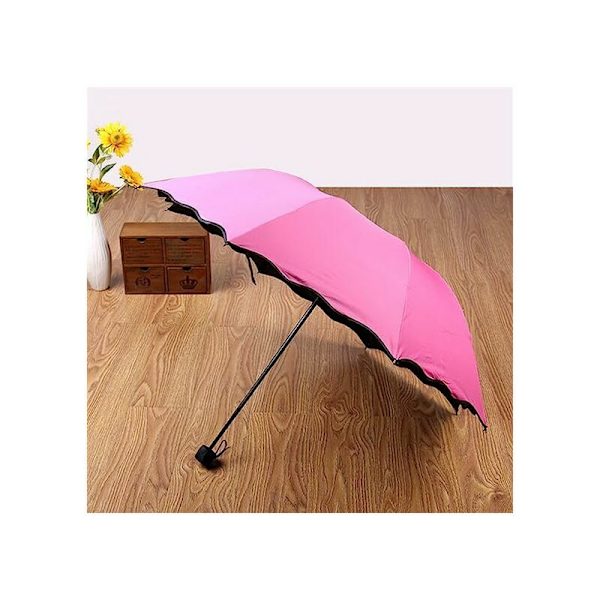 Parasol UV-skydd fickparaply damparasoll dam hopfällbar sommar solskydd 3-faldig UV-skydd begoniaparasoll damparasoll