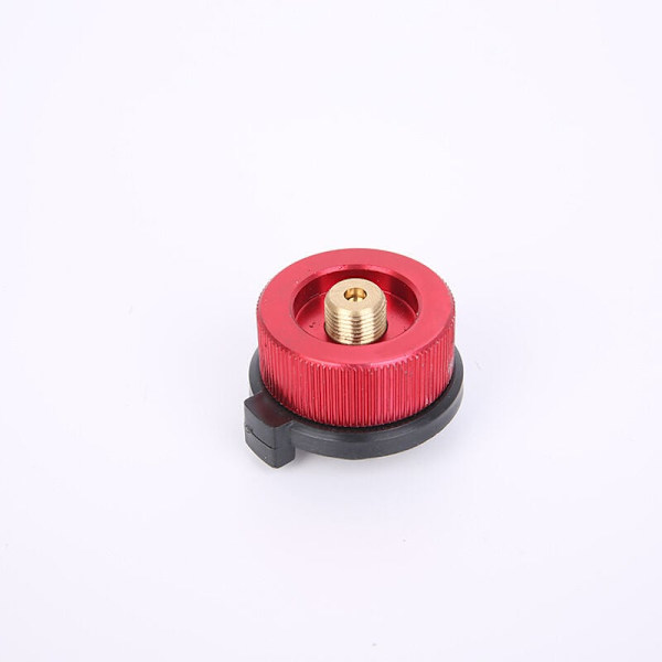1 st campingspisadapter propangasadapter Lindalventil butangasbehållare adapter cylinder gastankomvandlare röd