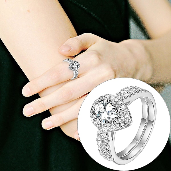 Den nya diamant hjärtat kan delas ring för att visa din unika temperament