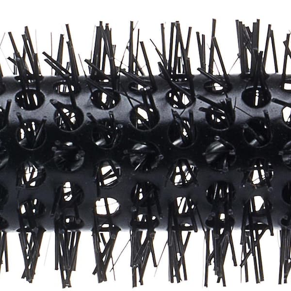Rund borste, Mini Ultra Thin hårstyling borste, Hårborste för hårtorkning, lockning & rätning, volym(3st, Röd)