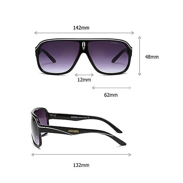 Retro Aviator Solbriller Universal Matte Ramme Riding Kjøring Sports Solbriller（7）