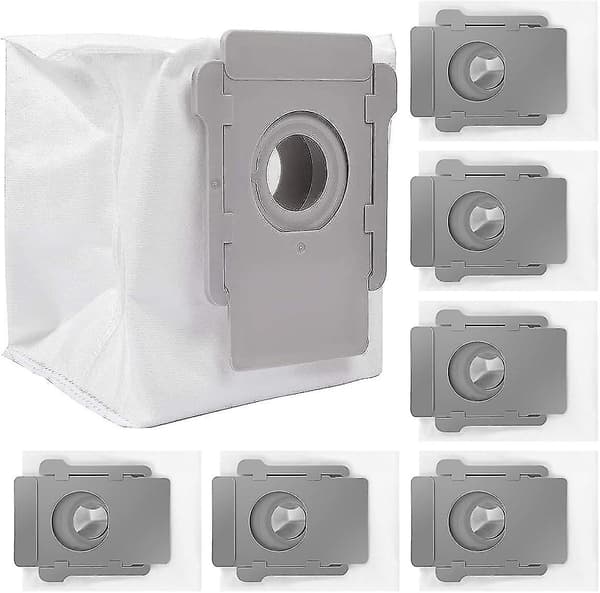 7 stk. Auto Disposal Bag-erstatning Støvpose til iRobot Roomba i7, i7+, E5, E6 Robotstøvsuger D