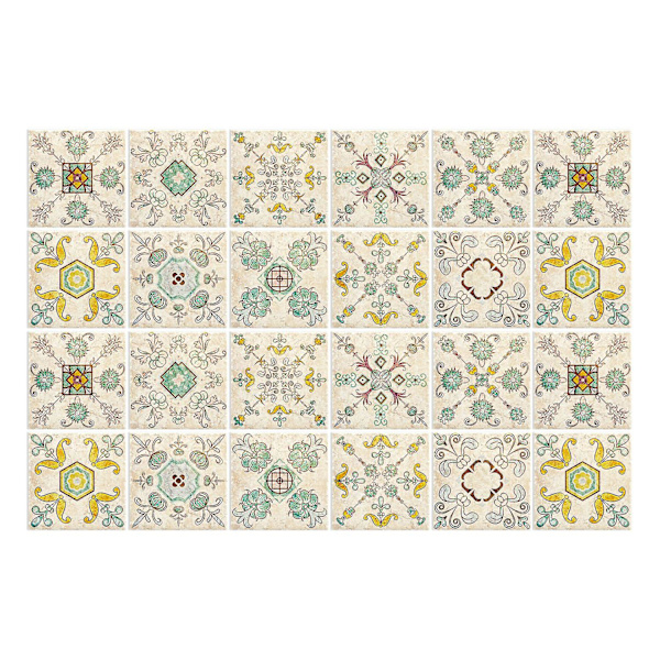 (C) Liimautuvat laatat 20x20 Teollinen tyyli Liimautuva backsplash keittiön tiilille, 24 kpl Seinätarrat Kylpyhuone Keittiön liimautuvat seinälaatat laatta P