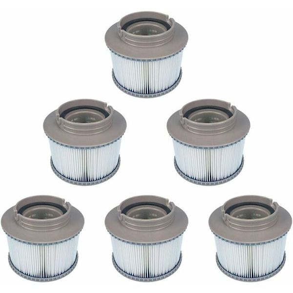 6-pack ersättningsfilter för MSPA FD2089, filterpatronpump för alla nuvarande MSPA-spas