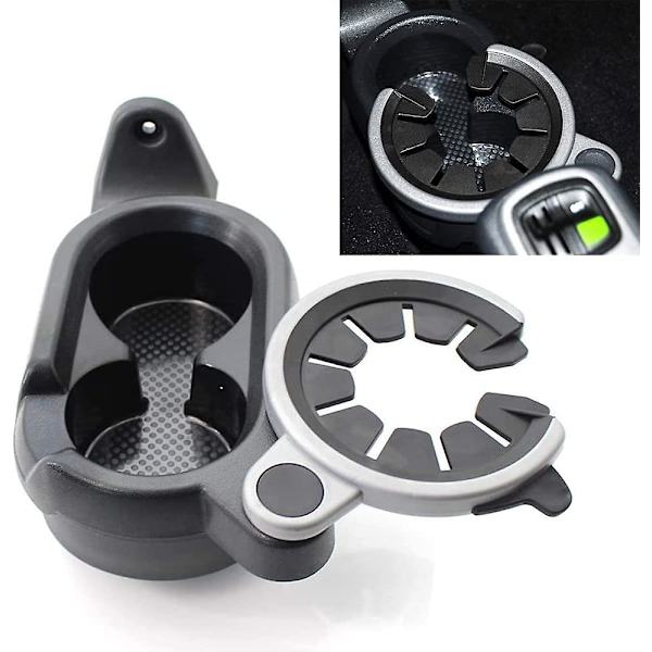 Plastkopphållare för bil till Benz SMART W451 Center Console, Svart