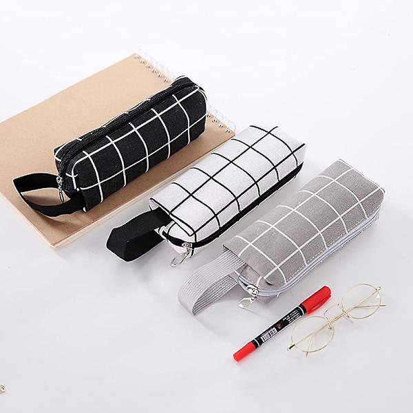 Transparent vattentät pennfodral kosmetisk väska arrangör med dragkedja, transparent triangulär PVC-väska resor | Makeupborstar | Kontorsmaterial | Smal