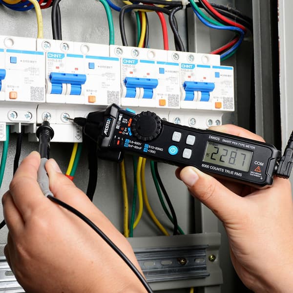 Penn-type multimeter med dobbel skjerm, 6000 tellinger, digital multimeter voltmeter