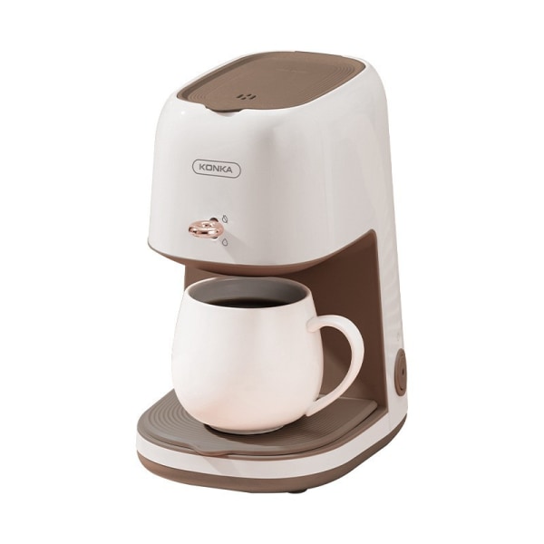 Liten bärbar kaffemaskin Mini Drip kaffemaskin Aprikos-uppgraderad version