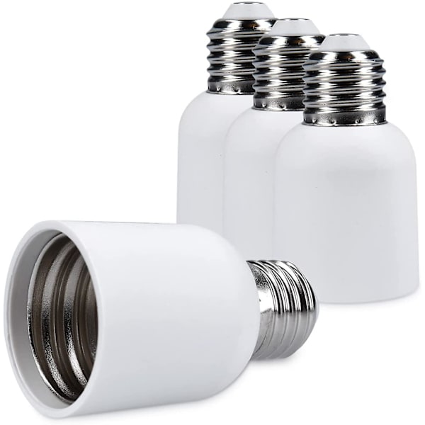 4x Sockeladapter - E27 til E40 Sockelkonverter - E40 Sockellampeholderadapter til Halogen LED-pære